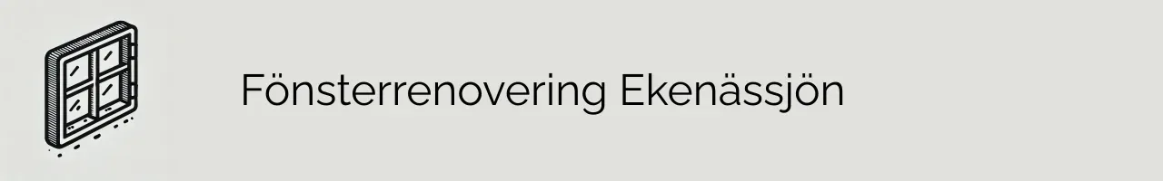 Fönsterrenovering Ekenässjön