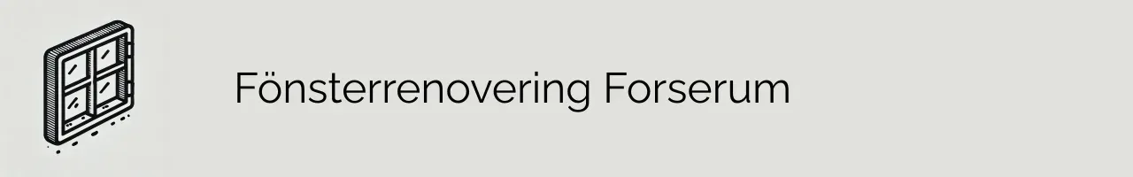 Fönsterrenovering Forserum