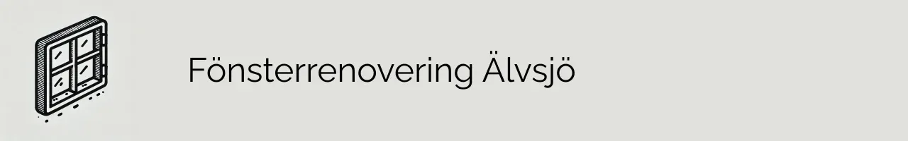 Fönsterrenovering Älvsjö